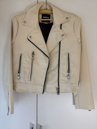 Zebra Lederjacke XS Neu