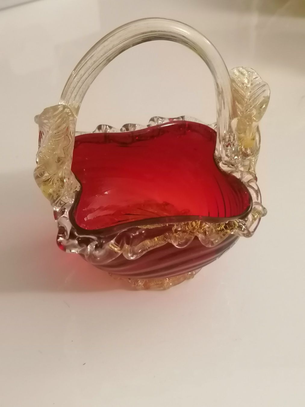 Murano Tutte le decorazioni: Murano Glas Korb – Usato da Basel venduto da vintagecollector
