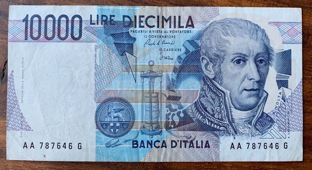 Banknote Italien 10000 Lire 1984 Volta | Kaufen auf Ricardo