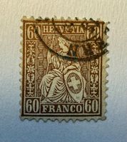 Sitzende Helvetia Zst. Nr. 15 - 60 Rappen Kupferbronze