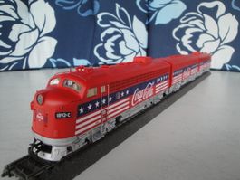Märklin HO Mfx 39622. Locomotive F7 Coca-Cola, selon photos