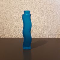 IKEA Vase Glas gewellt blau