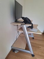 Bürotisch aus Holz 2 stöckig