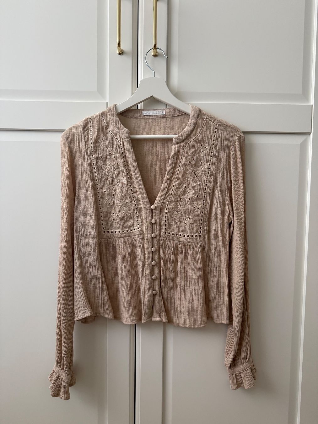 Zara Camicette: Zara Bluse Boho beige Gr.S – Usato da Giswil venduto da Ody2