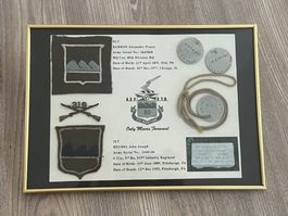 WWI / 1WK US 80th Division Dog tags, Patch, Collar Disc (3)