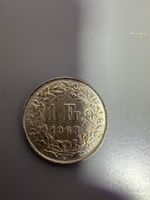 1 Franken 1963 Helvetia Silber Münze guter Zustand