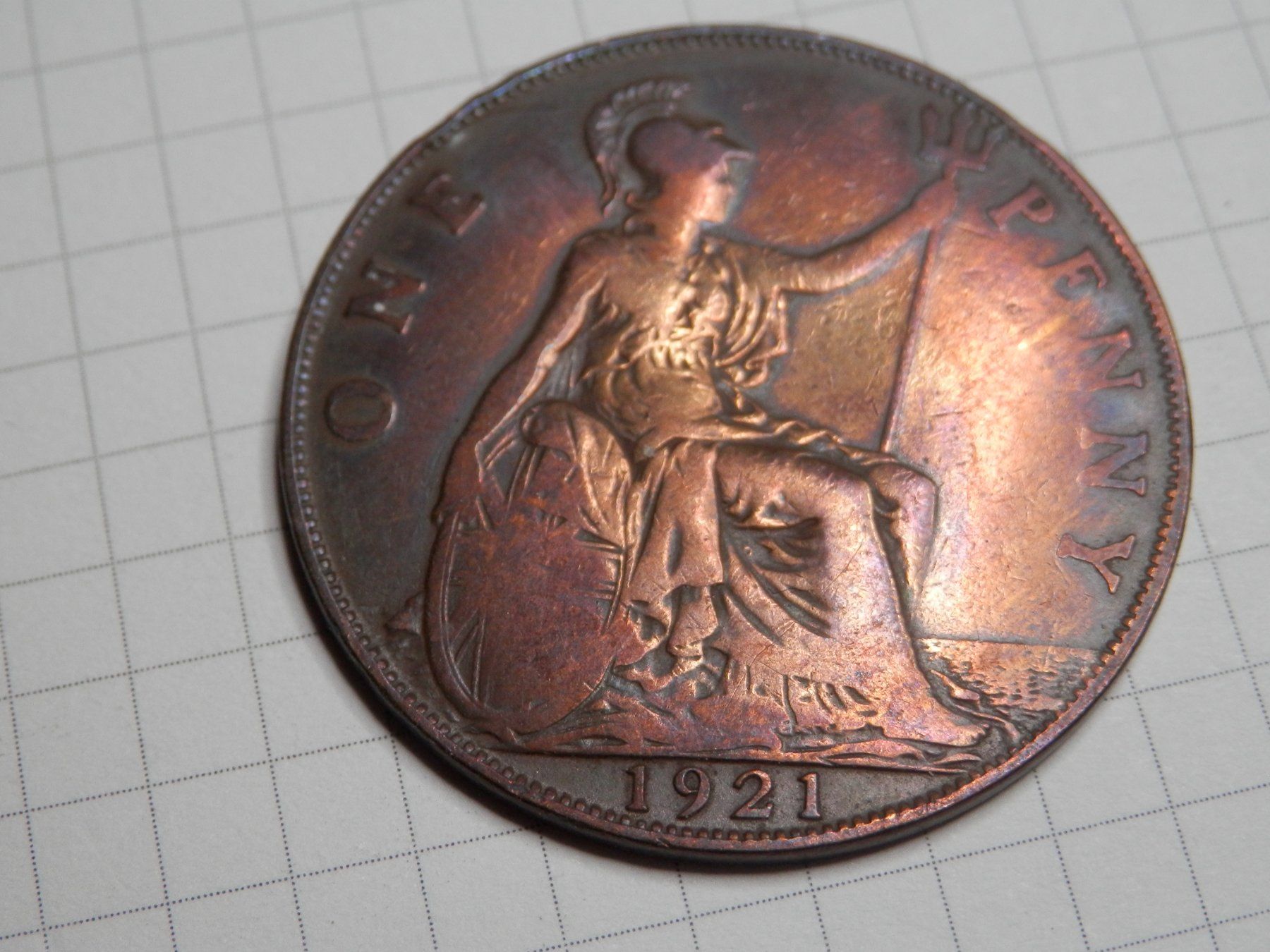 Tutti le monete: Großbritannien 1 Penny, 1921 – Usato da Weiach venduto da weiach81