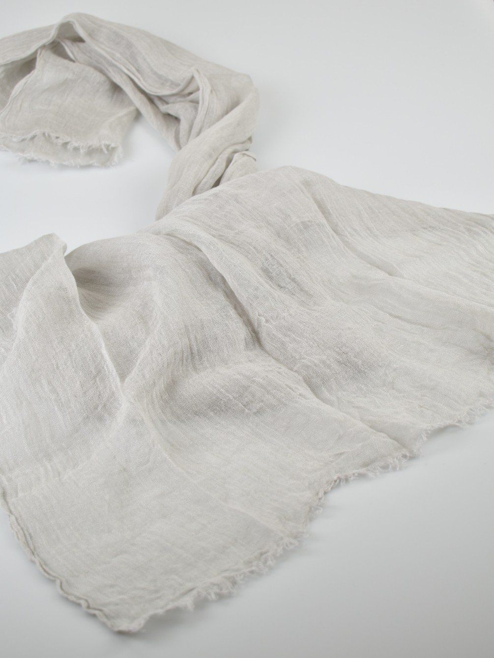 Massimo Dutti Foulards, Tücher & Schals: Massimo Dutti Schal, hellgrau, Leinen – Gebraucht aus Nürensdorf von 2ND_STORY 2