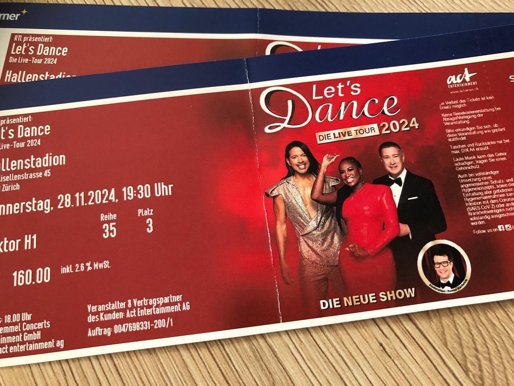Fabelhafte Lets Dance Ticket Bilder