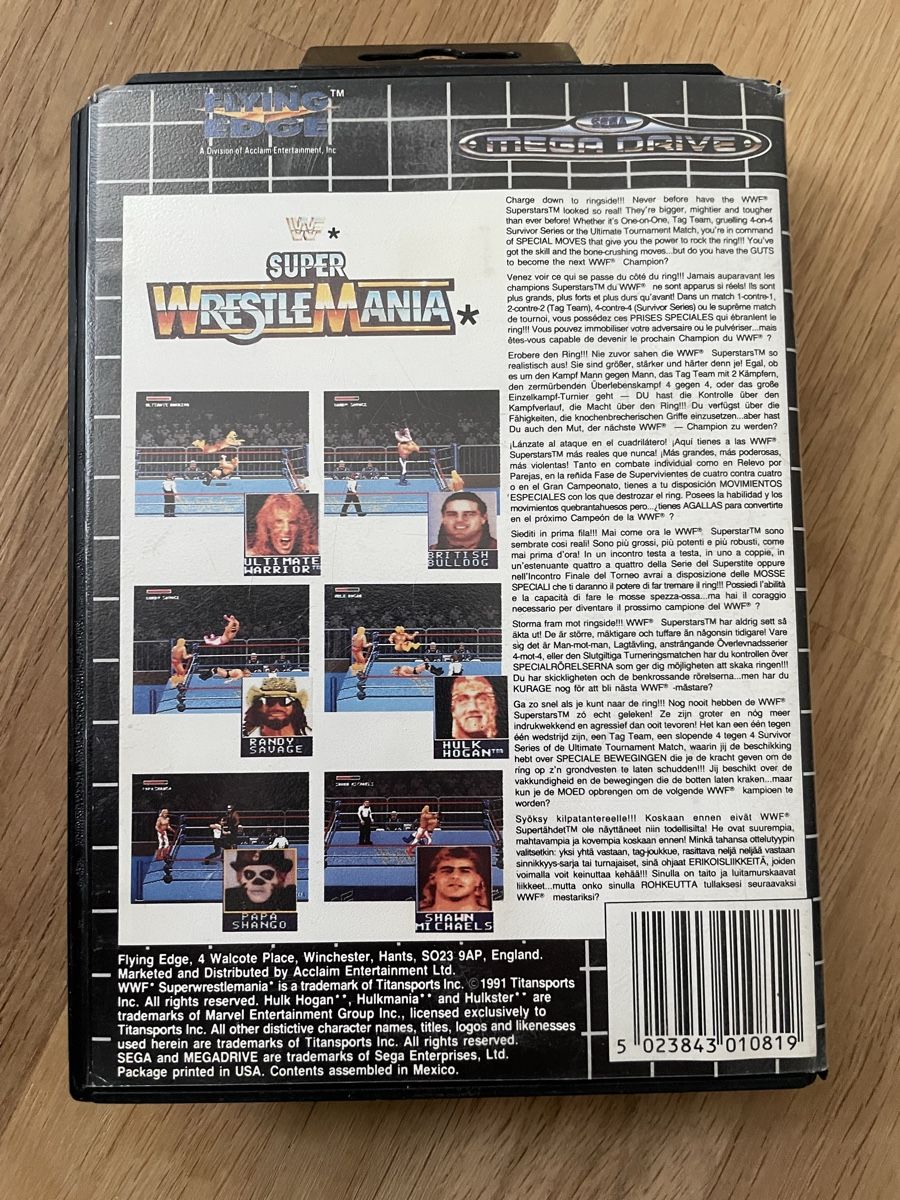 Giochi: Super Wrestle Mania, Sega Megadrive – Usato da Belp venduto da beardman 1