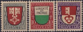 1919 , Pro Juventute J12-J14 postfrisch **, Kat: 60.-+