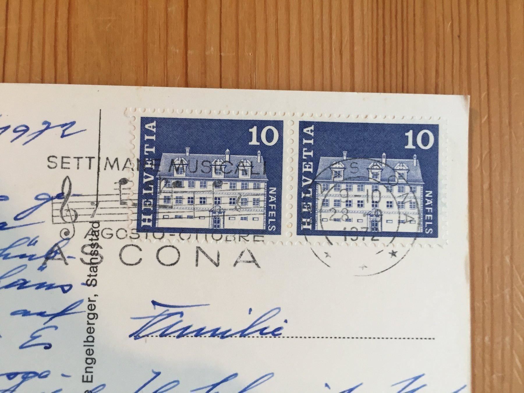 Cartoline postali: Ascona - Lago Maggiore - AK 1972 – Usato da Oberuzwil venduto da Henri09 1