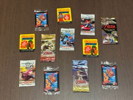 Diverse Vintage Booster Packs - Nintendo / Mario / Zelda NEU