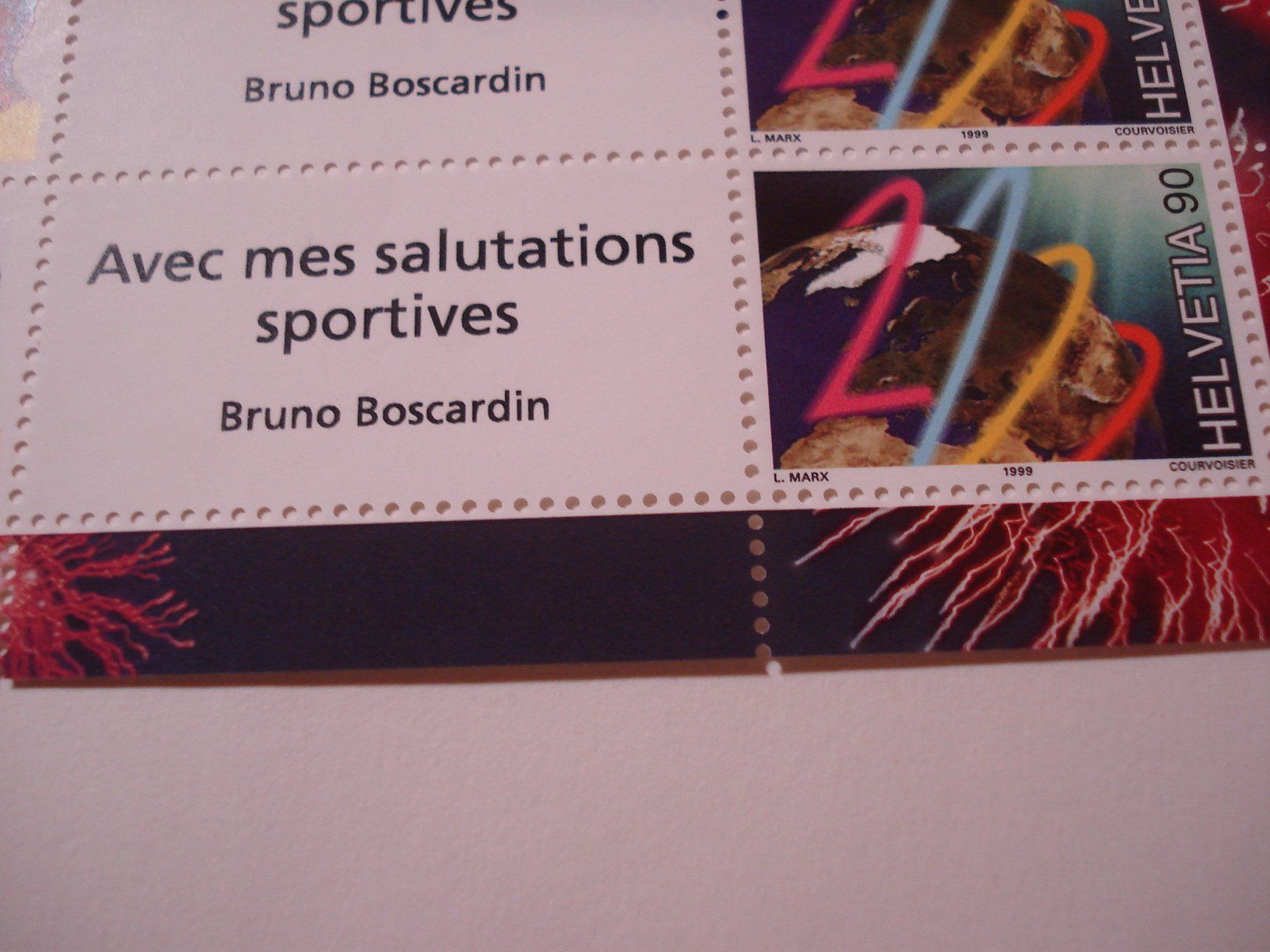 Tutti i francobolli: Bogen  Millenium1999 **, Swiss Post Team Bruno Boscardin – Usato da Niederwil AG venduto da morostahu 2