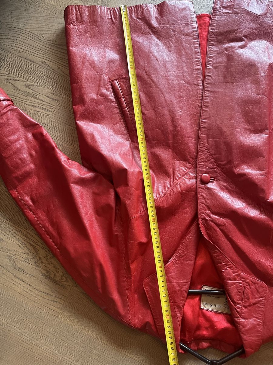 Cappotti: Rote Lederjacke vintage – Usato da Zürich venduto da Closetbesties 9