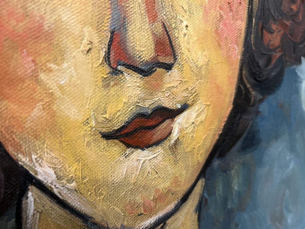 Dipinti: Original Gemälde Portrait junge Dame, Öl auf Leinwan – Usato da Glarus venduto da KunstWerkEr-LS87 3