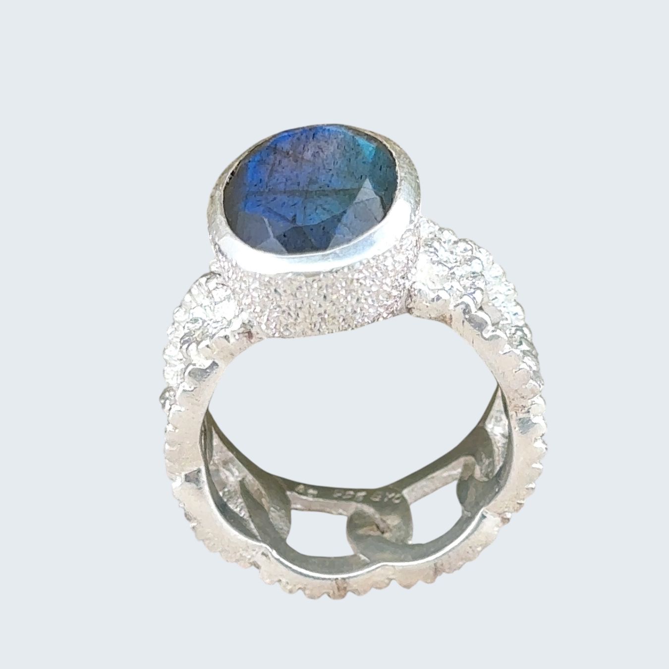 Olga Ribler Anelli: Silberring mit Labradorit, Gr.56 – Nuovo (secondo la descrizione) da Luzern venduto da MonikaS03 2