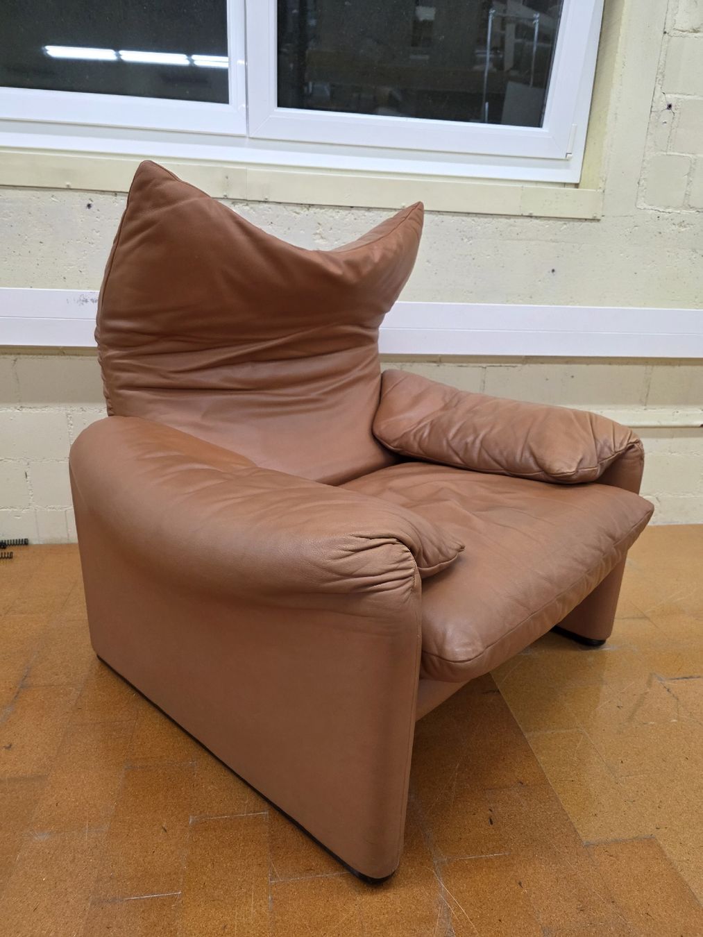 Cassina Sessel: Designer Sessel Cassina Maralunga Leder – Gebraucht aus Lichtensteig von UsedIN
