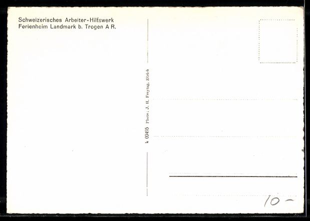 Cartes postales: Trogen, Schweizerisches Arbeiter-Hilfswe – D'occasion à Berlin par bartko-reher 1