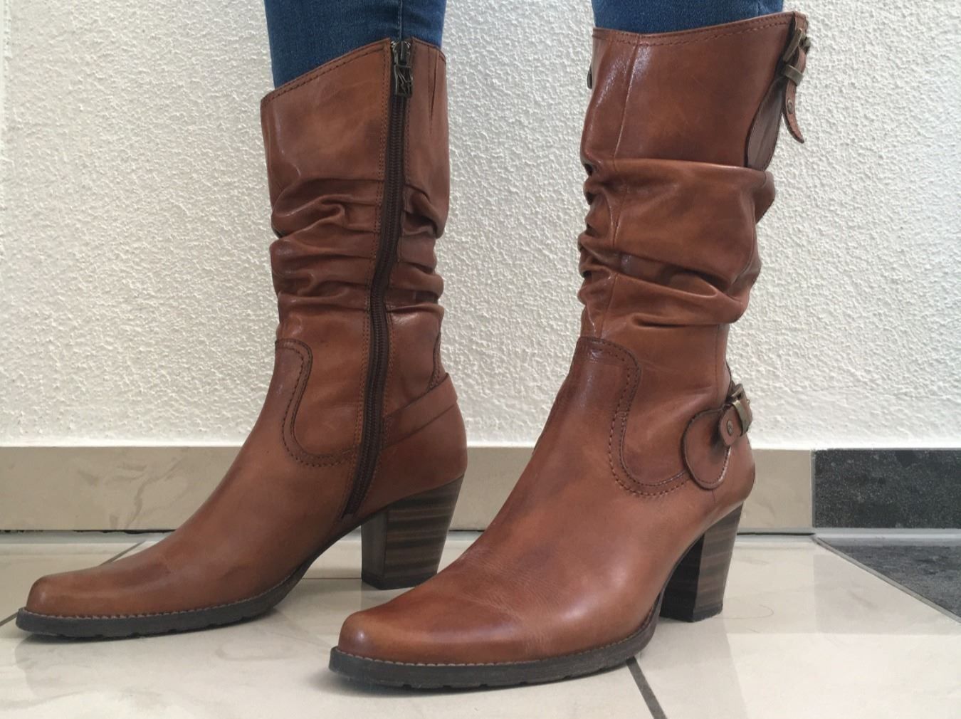Tamaris Scarpe da donna: Tamaris Lederstiefel Grösse EU 37 – Nuovo (secondo la descrizione) da Luzern venduto da 2ndchances 1