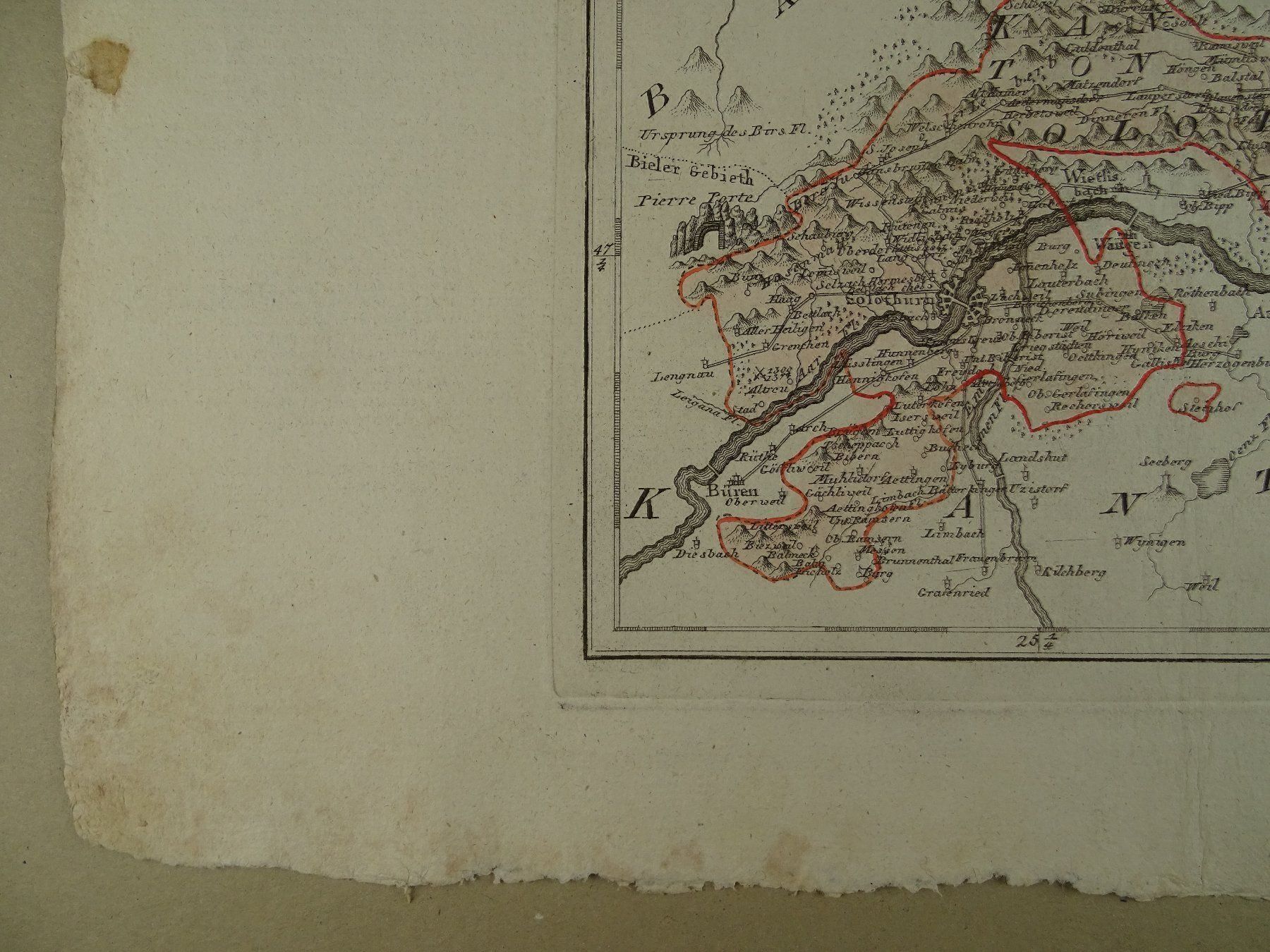 Incisioni: DER KANTON SCHAFFHAUSEN, REILLY 1791 – Usato da Grüningen venduto da Kartensammler 5