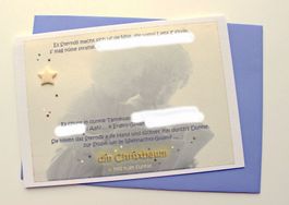 ✨HANDGEMACHTE Weihnachtskarte A5 "Der Weihnachtsgedanke" L
