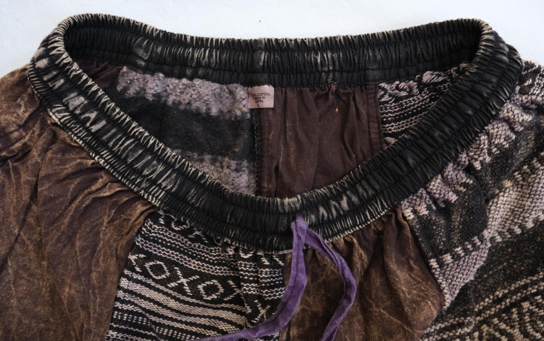 Hosen: Kurze Hose Shorts Patchwork Baumwolle Schlupfhose Grösse L – Neu (gemäss Beschreibung) aus Zürich von Masala-Oase 2