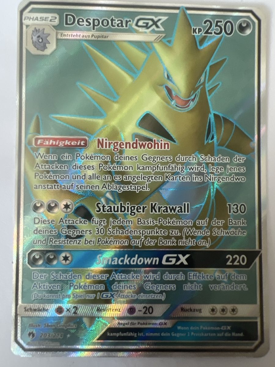 Pokémon Carte collezionabili: Despotar GX Pokémon  – Usato da Frauenfeld venduto da mwguv