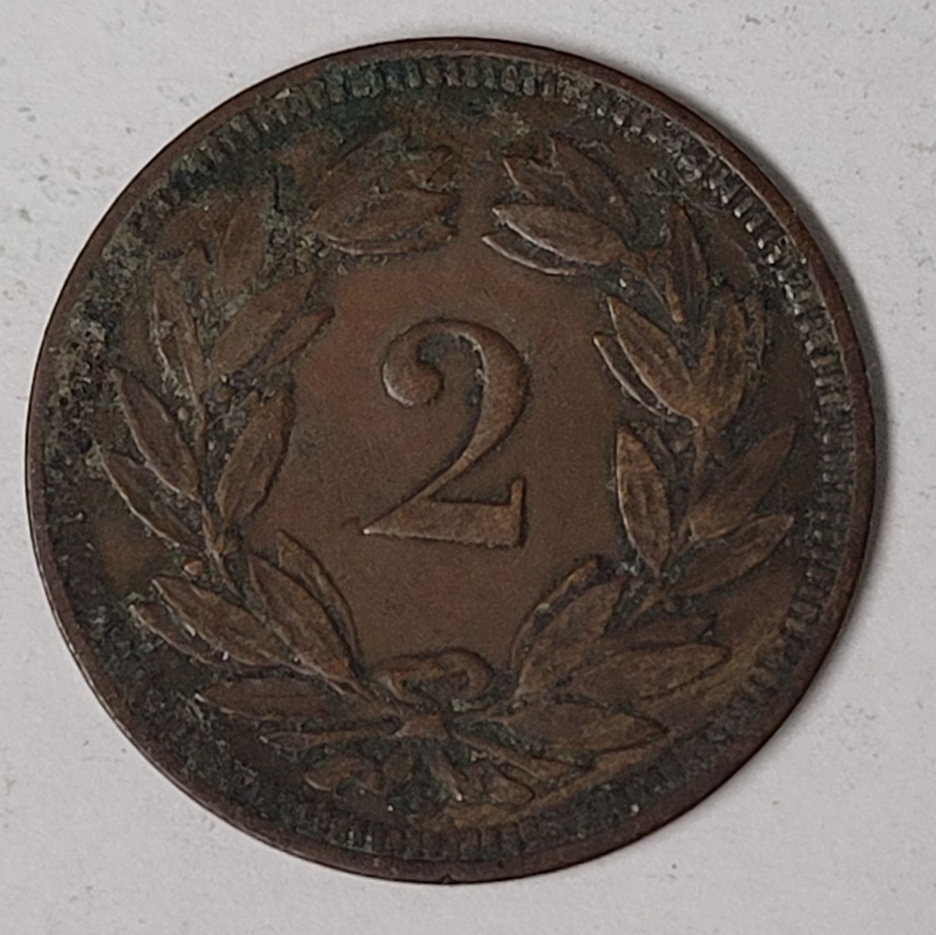 Tutti le monete: 2 RAPPEN / SCHWEIZ 1893 – Usato da Mumpf venduto da antonio_schweiz_961 1