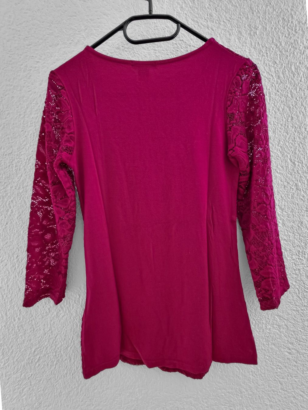 T-shirt: 3/4tel-arm Shirt mit Spitze, Top, Oberteil, Pulli, Pullover – Nuovo e nell'imballaggio originale da Hettlingen venduto da exp_p7b2 2