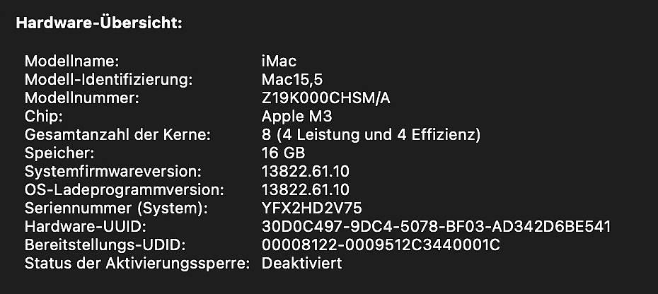 Apple PC: imac 24" 2023 16GB RAM 2TB – Usato da Roggwil BE venduto da Thogli 4