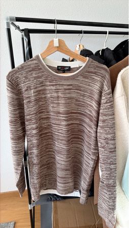 Key Largo Pullover braun meliert Grösse L neuwertig