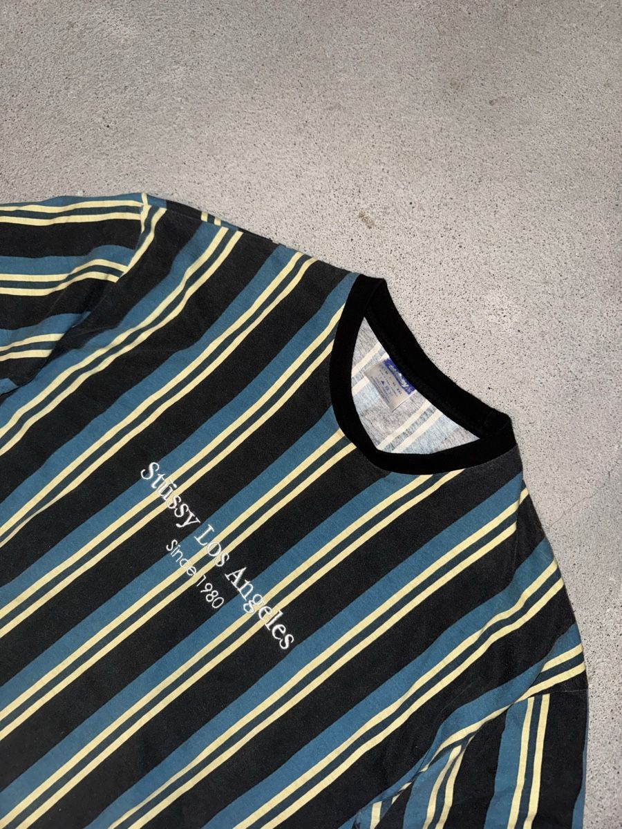 Stüssy T-shirts: vintage stussy striped tee multicolour – D'occasion à Oberhofen Thun'see par 61archive 4