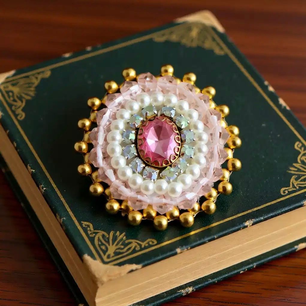 Broschen & Nadeln: Luxus Royal Brosche | Handgemachte Brosche | Brautschmuck – Neu und originalverpackt aus Vals von ABA-Atelier 2