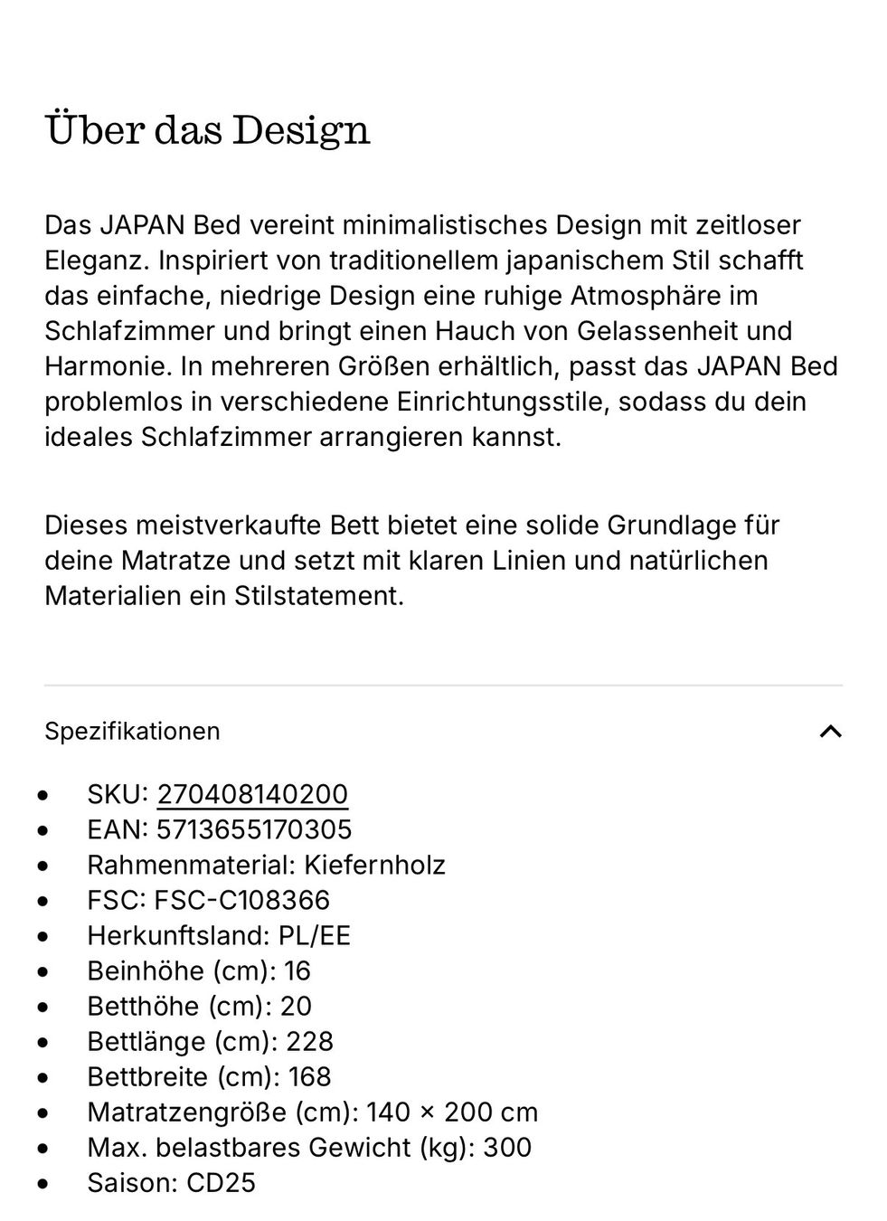 Karup Letti: Karup Design Holz-Bett "Japan" – Usato da Zürich venduto da helenakateamor 6