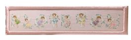 Arazzo a punto croce con scritta I LOVE YOU. 139 cm x 32 cm