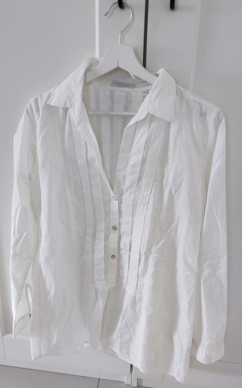 Marc O'Polo Camicette: Marc O'Polo Bluse, Gr. 36, weiss – Usato da Stäfa venduto da modeflash