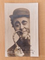 George Robey, Original Autogramm auf Karte in s/w