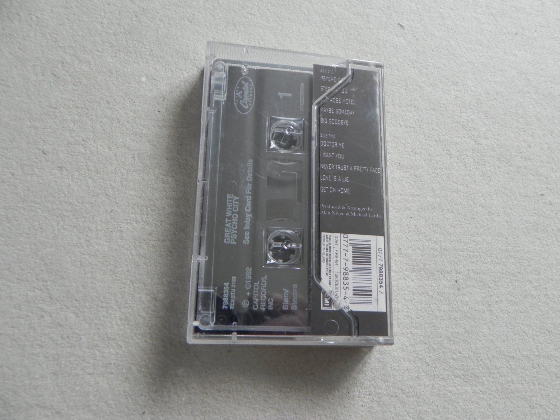 Musicassette: MC Kassette USA Hardrock Band Great White 1992 Psycho City – Usato da Siebnen venduto da krimsie 1