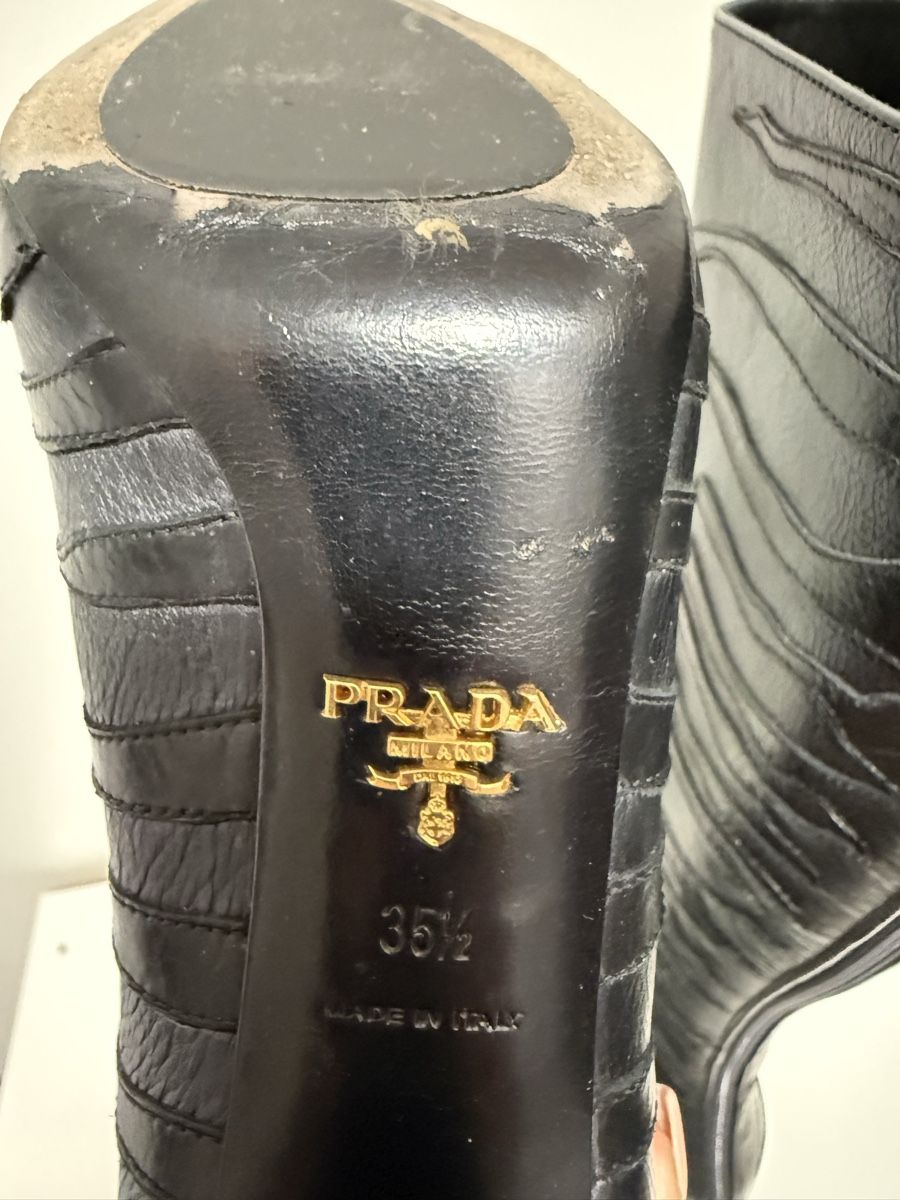 Prada Scarpe da donna: PRADA Stiefel im Metallic look – Usato da Buchs ZH venduto da KittyInStyle 3