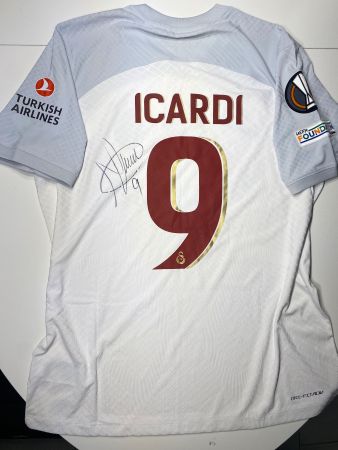 Galatasaray #9 Icardi Match Trikot mit Unterschrift