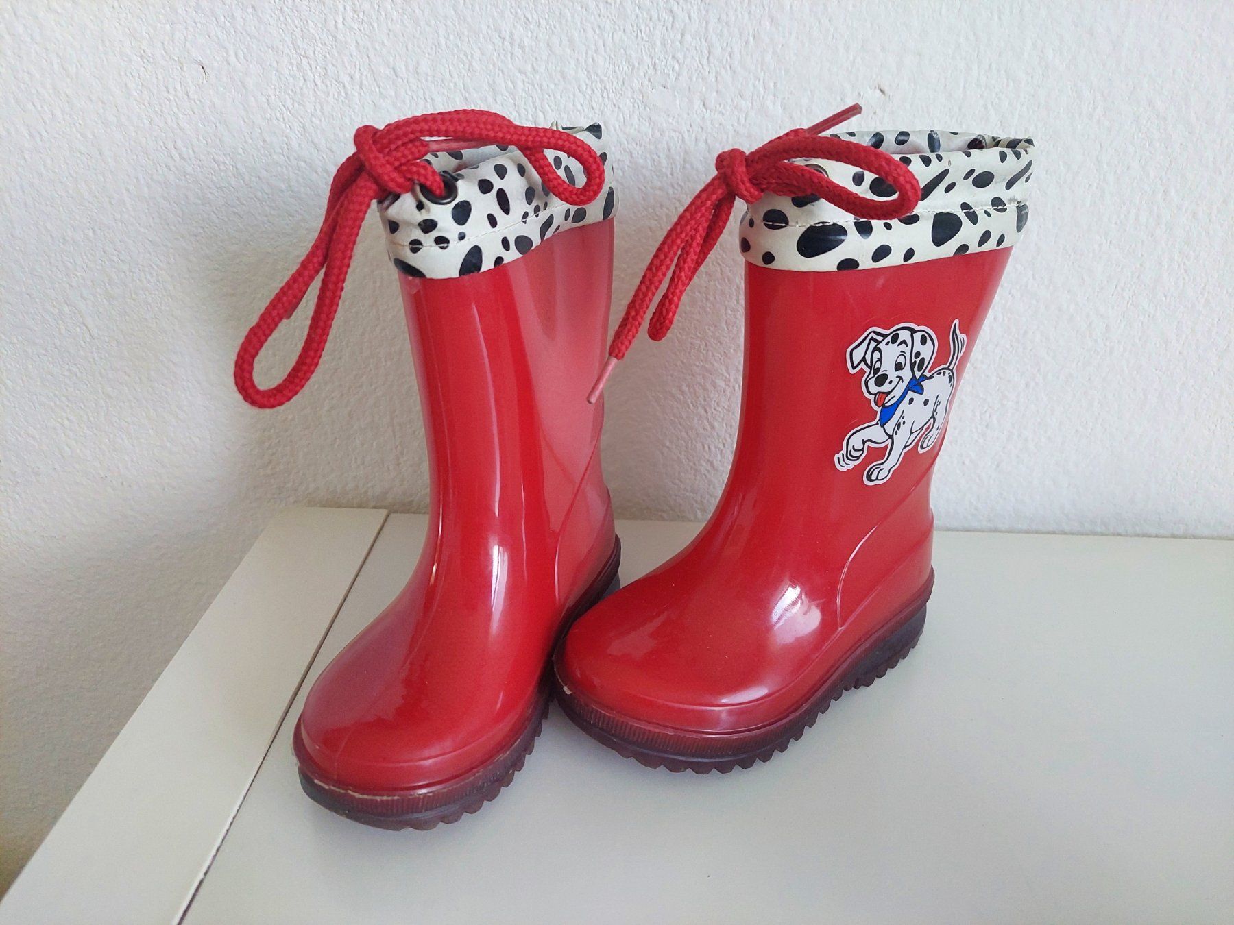 Schuhe für Jungen: ROTE DALMATINER GUMMISTIEFEL GR. 21 – Gebraucht aus Münchenstein von Strupfi 1