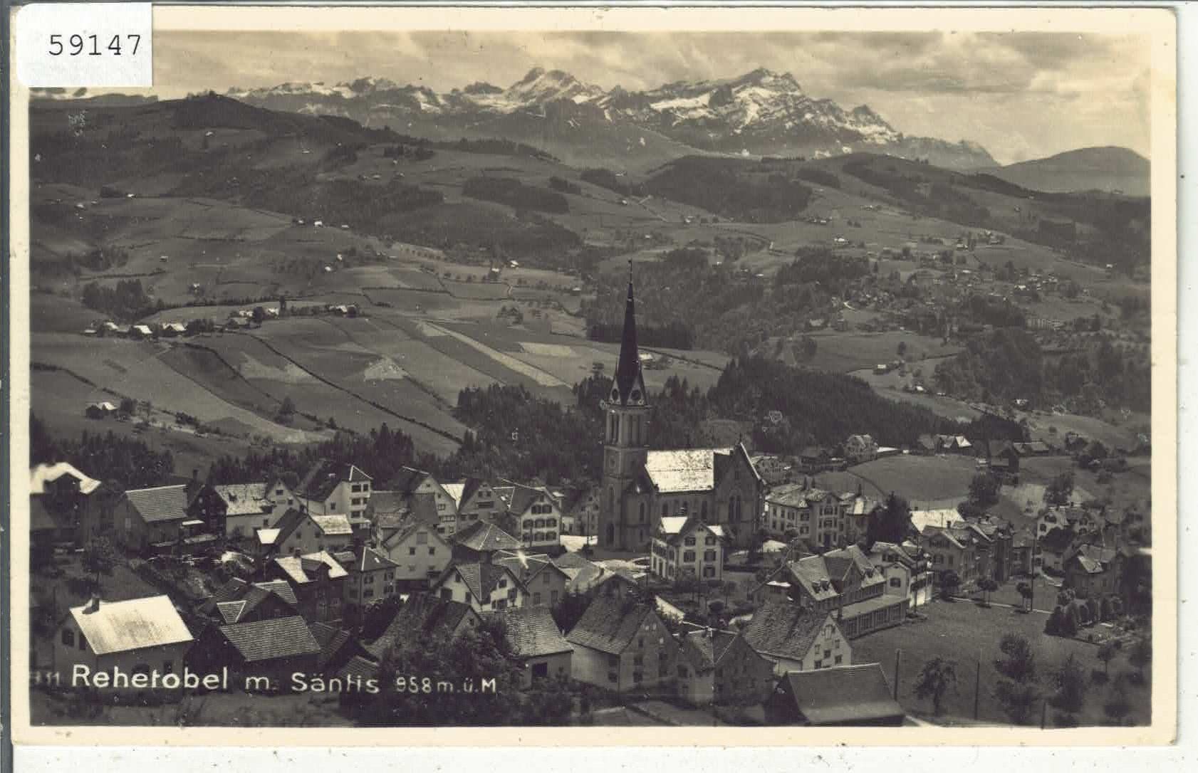 Cartes postales: Rehetobel mit Säntis – D'occasion à Ettingen par Kartenplanet