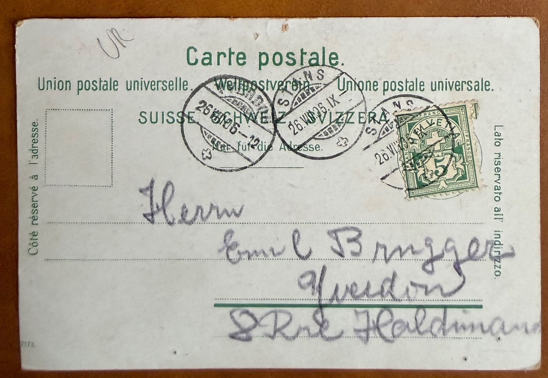 Cartes postales: Stans - Winkelried Denkmal 1906 – D'occasion à Lutry par Ediego 1