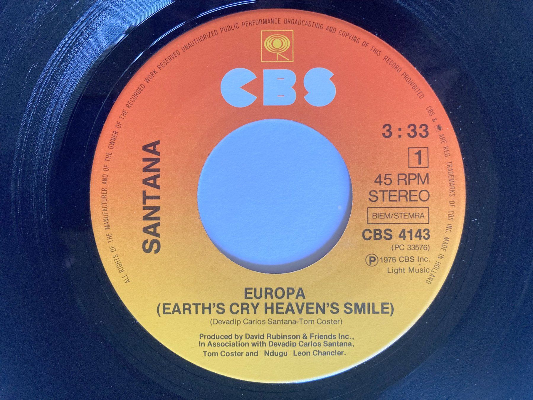 Dischi in vinile: SANTANA - EUROPA – Usato da Bottens venduto da hotter-than-hell 2