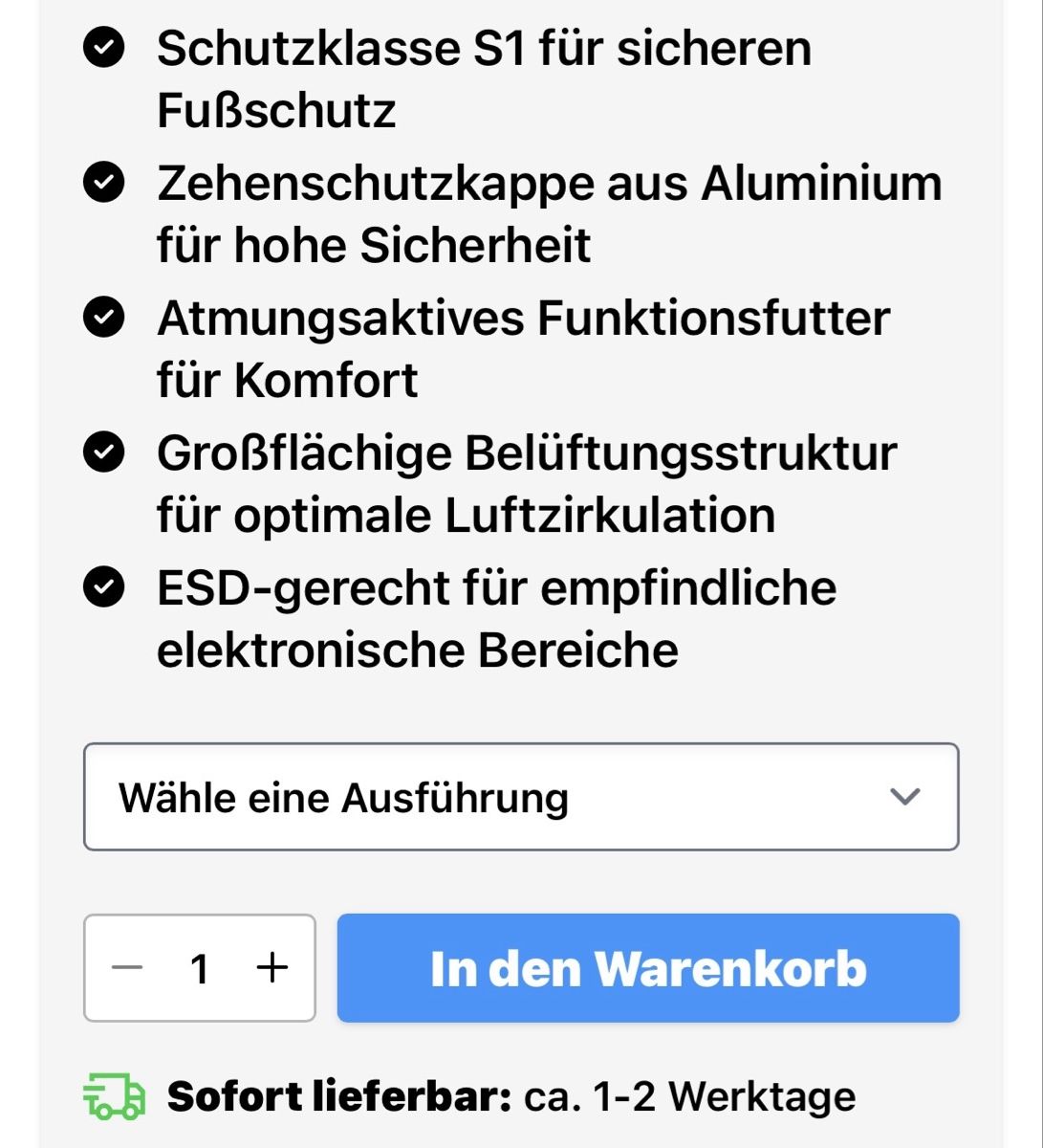 Herrenschuhe: Sicherheitsschuhe Steitz – Gebraucht aus Widnau von Orca007 6