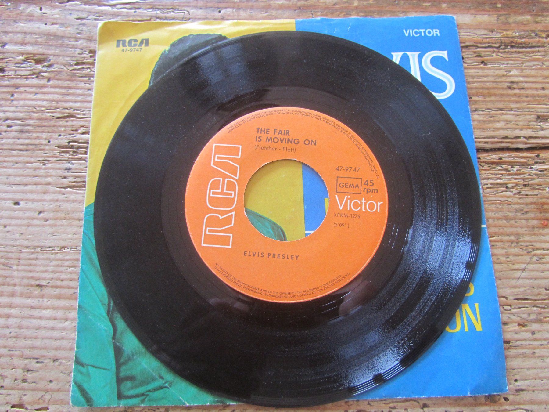 Dischi in vinile: Elvis Presley Single, Clean Up Your Own Backyard – Usato da Seengen venduto da mikelele 2