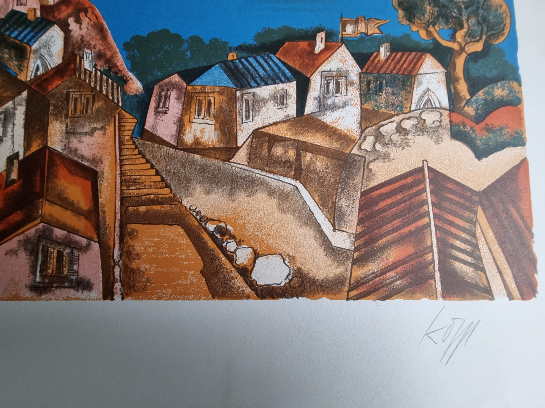 Grafica & Litografie: Ernst Kopp  LITHOGRAPHIE SIGNIERT NUMMERIERT – Usato da Gersau venduto da grafik-kunst 1