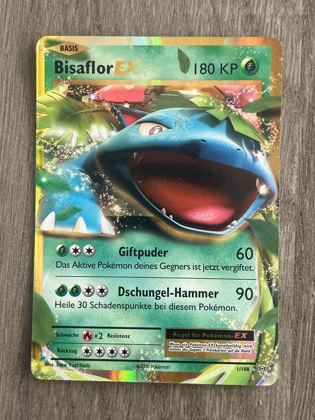 Pokémon Sammelbilder & Trading cards: Pokemon Holo / Bisaflor EX 1 - Evolution EVO 1 – Gebraucht aus Thalwil von Rome_90