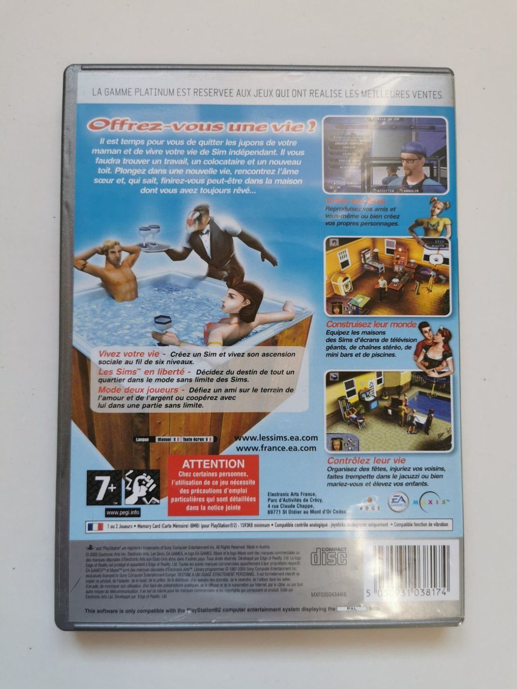 Sony Giochi: Ps 2 - Les Sims – Usato da Lenzburg venduto da eyworld 2